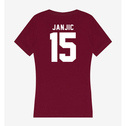 Loyola - NCAA Men's Soccer : Petar Janjic - Women's V-Neck T-Shirt-1