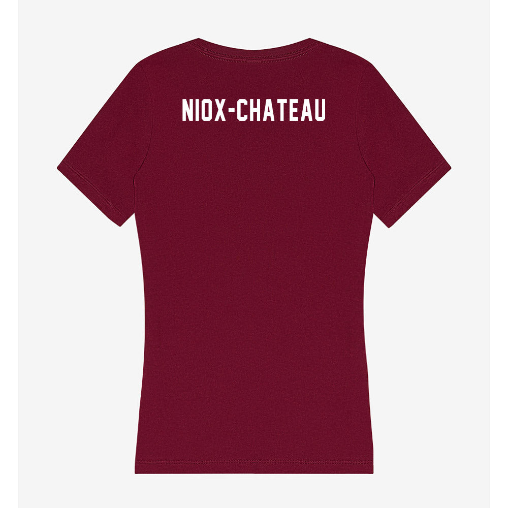 Loyola - NCAA Men's Track & Field : Eugene Niox-chateau - Women's V-Neck T-Shirt-1