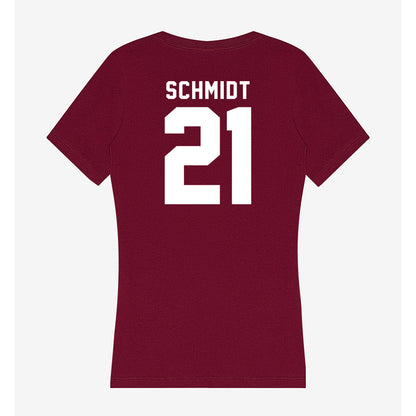 Loyola - NCAA Women's Soccer : Maggie Schmidt - Women's V-Neck T-Shirt-1