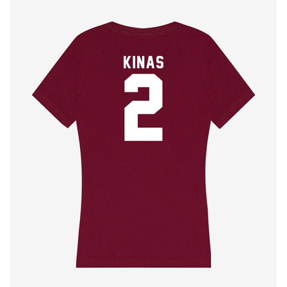 Loyola - NCAA Women's Basketball : Alexa Kinas - Women's V-Neck T-Shirt-1