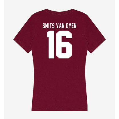 Loyola - NCAA Men's Volleyball : Alexander Smits Van Oyen - Women's V-Neck T-Shirt-1