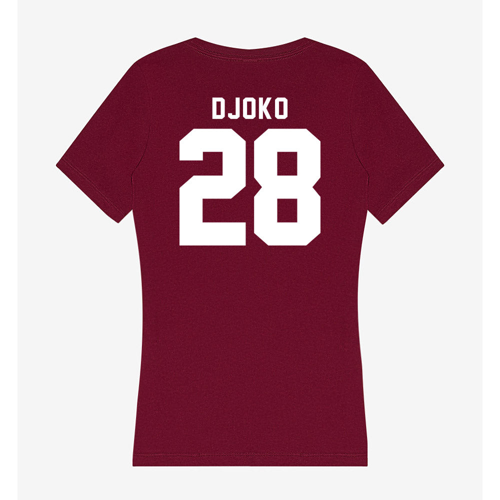 Loyola - NCAA Women's Basketball : Clara Djoko - Women's V-Neck T-Shirt-1