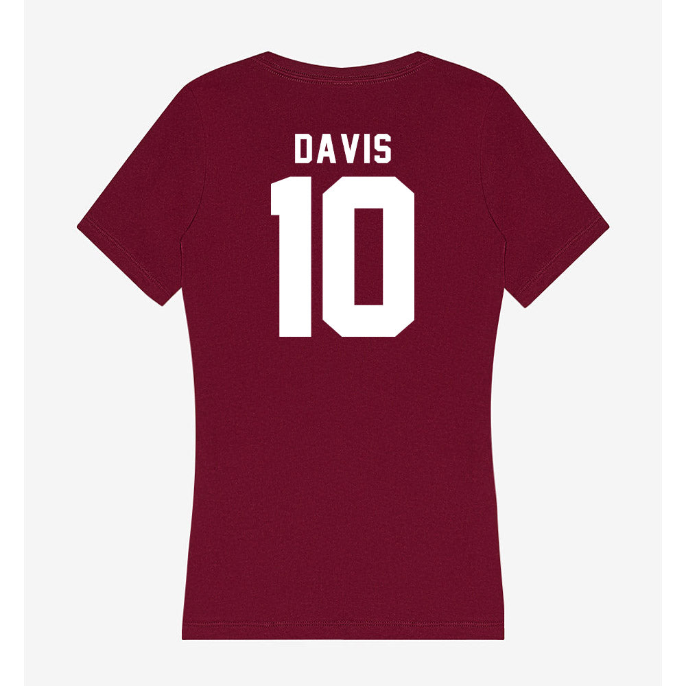 Loyola - NCAA Women's Volleyball : Tenley Davis - Women's V-Neck T-Shirt-1