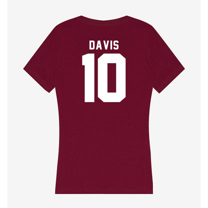 Loyola - NCAA Women's Volleyball : Tenley Davis - Women's V-Neck T-Shirt-1
