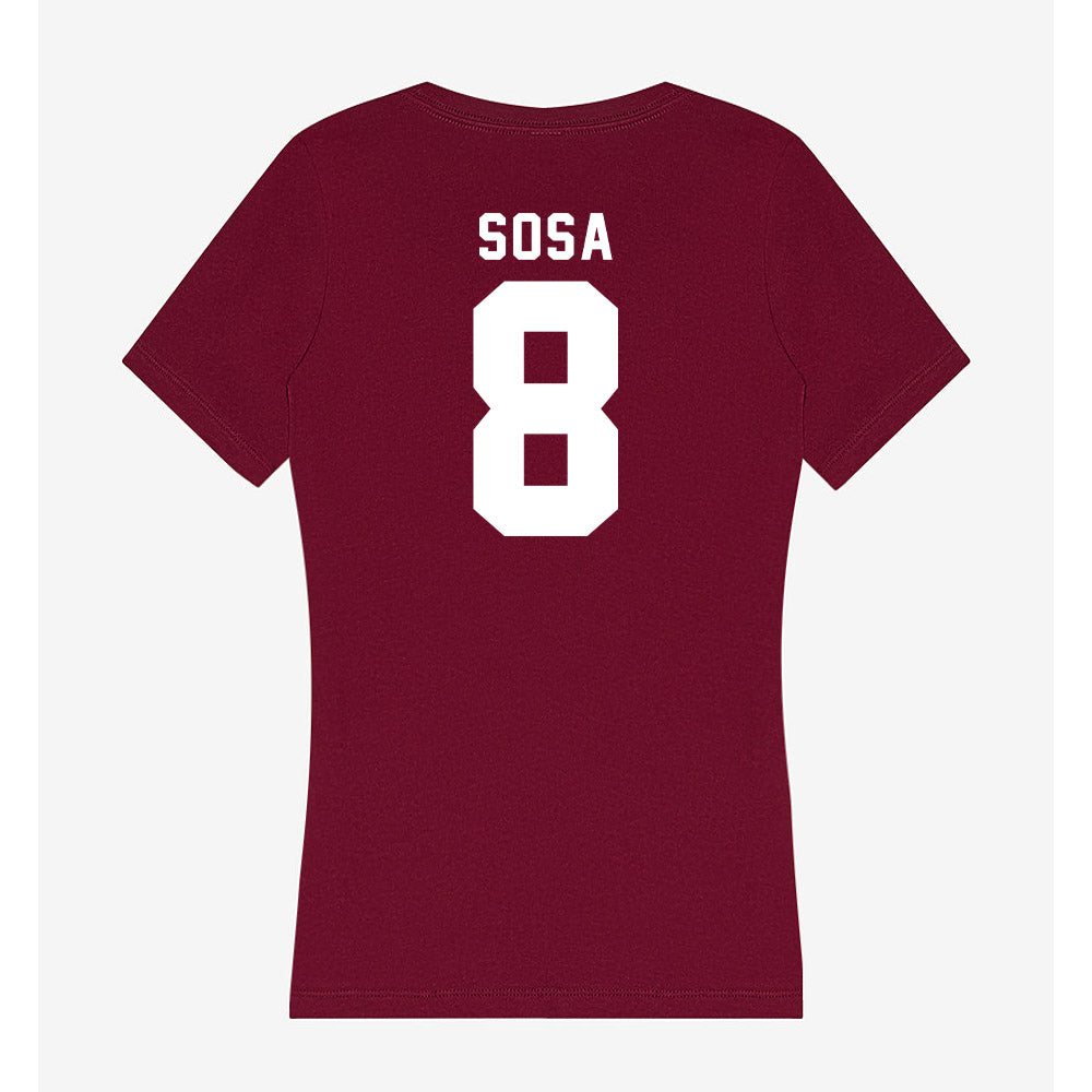 Loyola - NCAA Men's Volleyball : Aleksandar Sosa - Women's V-Neck T-Shirt-1