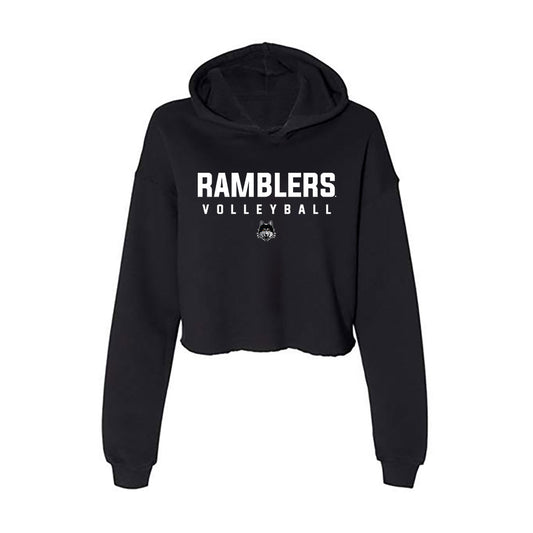 Loyola - NCAA Women's Volleyball : Camryn Hughes - Women's Crop Fleece Hooded Sweatshirt-0