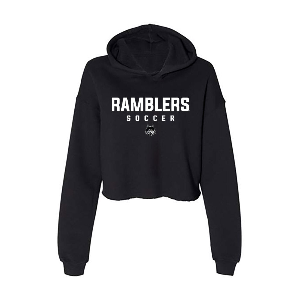 Loyola - NCAA Men's Soccer : Seth Stewart - Women's Crop Fleece Hooded Sweatshirt-0