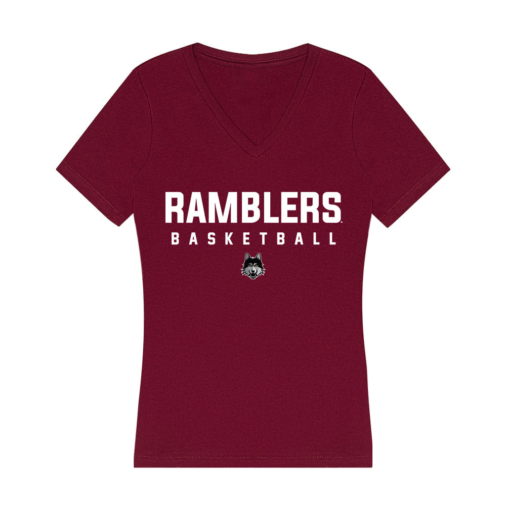 Loyola - NCAA Men's Basketball : Kayde Dotson - Women's V-Neck T-Shirt-0