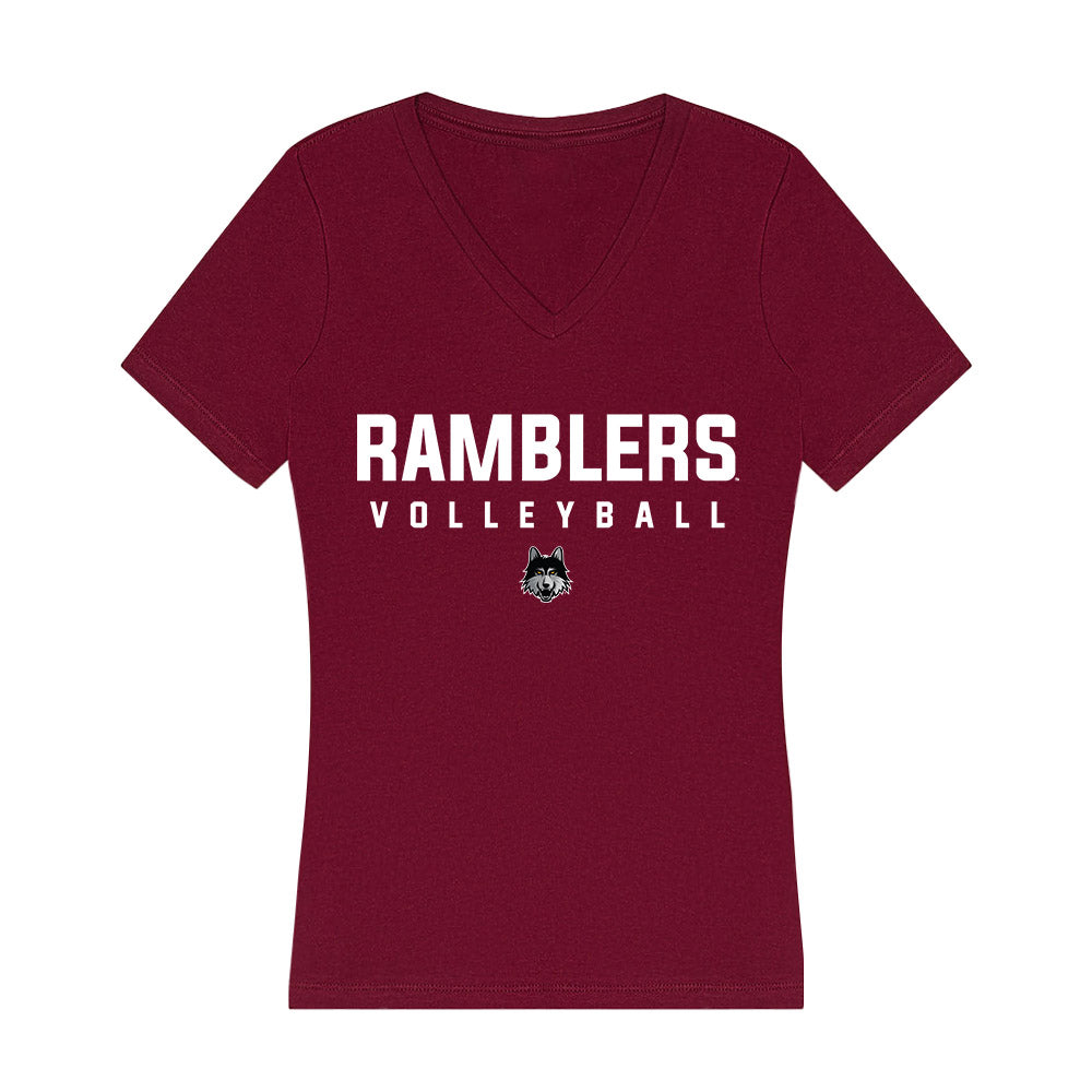 Loyola - NCAA Women's Volleyball : Tenley Davis - Women's V-Neck T-Shirt-0