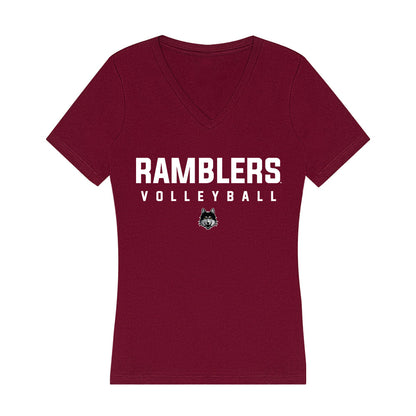 Loyola - NCAA Women's Volleyball : Tenley Davis - Women's V-Neck T-Shirt-0