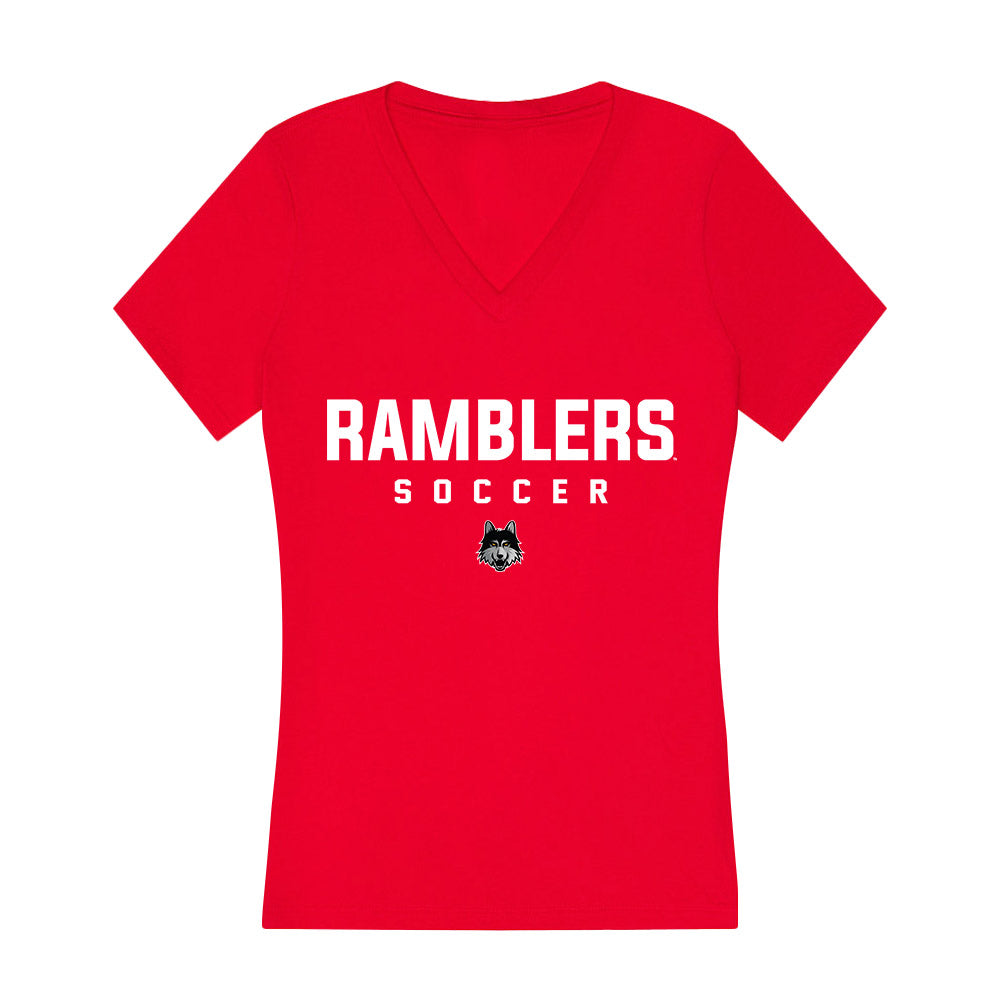 Loyola - NCAA Women's Soccer : Ella Skelton - Women's V-Neck T-Shirt-0