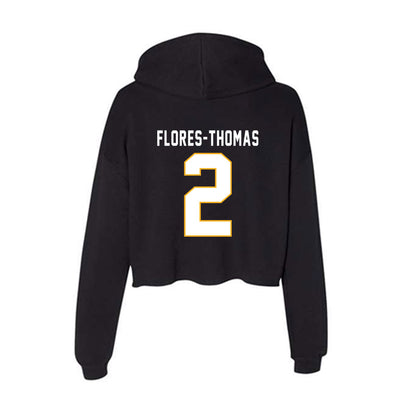 SJSU - NCAA Men's Soccer : Ruben Flores-Thomas - Women's Crop Fleece Hoodie-1