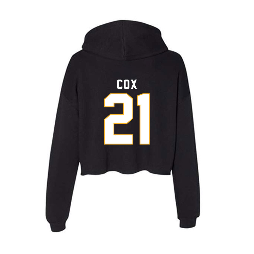 SJSU - NCAA Football : Charles Cox - Women's Crop Fleece Hooded Sweatshirt-1