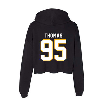 SJSU - NCAA Football : Colton Thomas - Women's Crop Fleece Hooded Sweatshirt-1