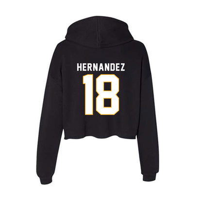 SJSU - NCAA Football : Trace Hernandez - Women's Crop Fleece Hoodie-1