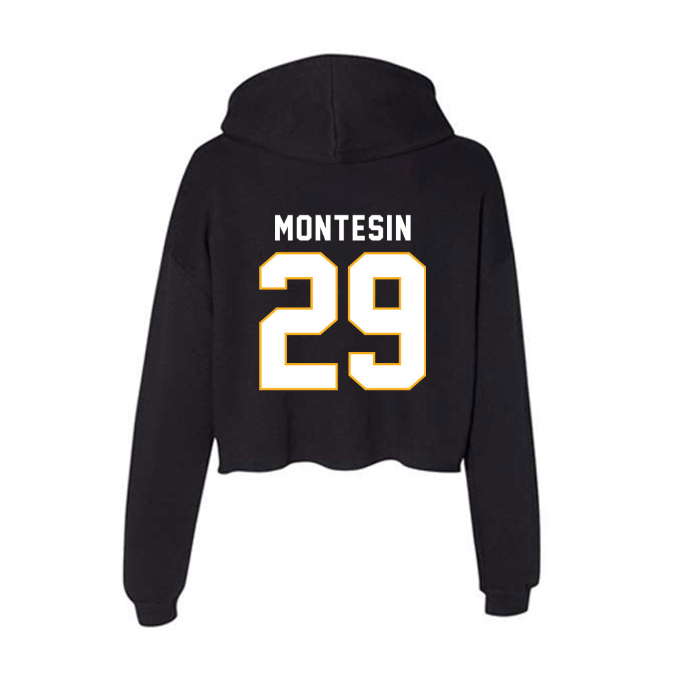 SJSU - NCAA Women's Soccer : Lily Montesin - Women's Crop Fleece Hoodie-1