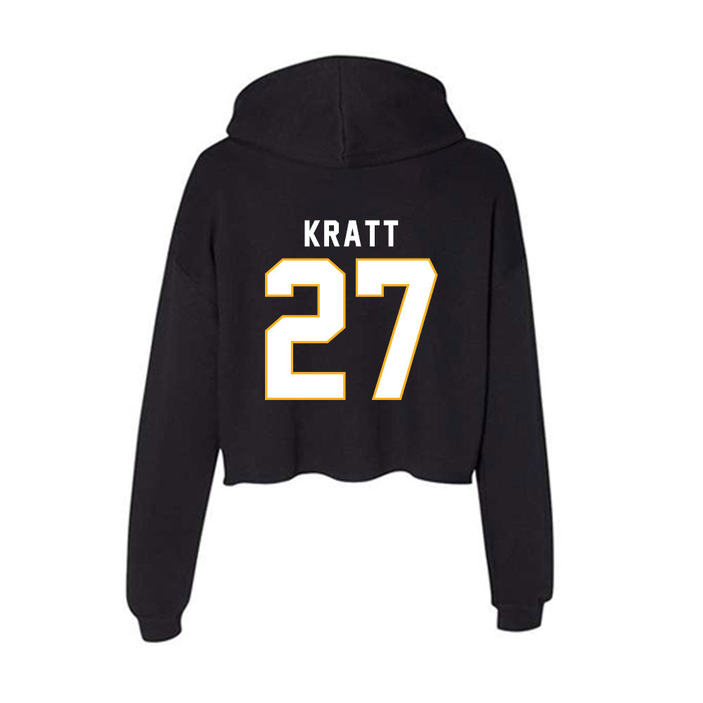 SJSU - NCAA Baseball : Spencer Kratt - Women's Crop Fleece Hoodie-1