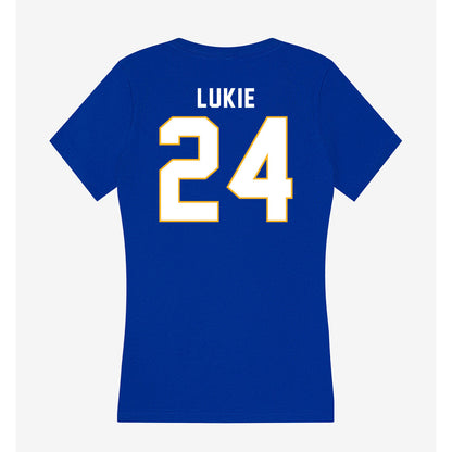 SJSU - NCAA Women's Water Polo : Amelia Lukie - Women's V-Neck T-Shirt-1