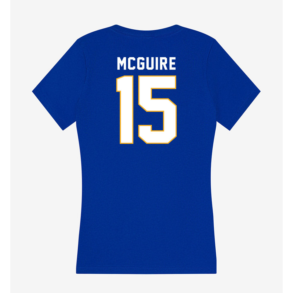 SJSU - NCAA Women's Water Polo : Makayla McGuire - Women's V-Neck T-Shirt-1