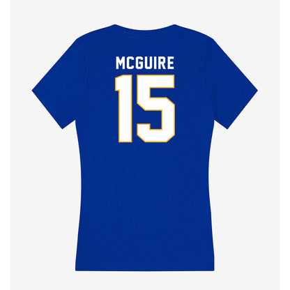 SJSU - NCAA Women's Water Polo : Makayla McGuire - Women's V-Neck T-Shirt-1