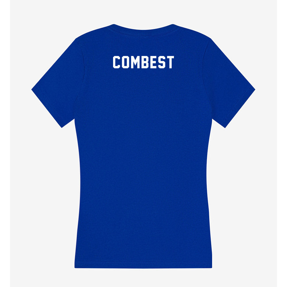 SJSU - NCAA Women's Track & Field : Kaylei Combest - Women's V-Neck T-Shirt-1