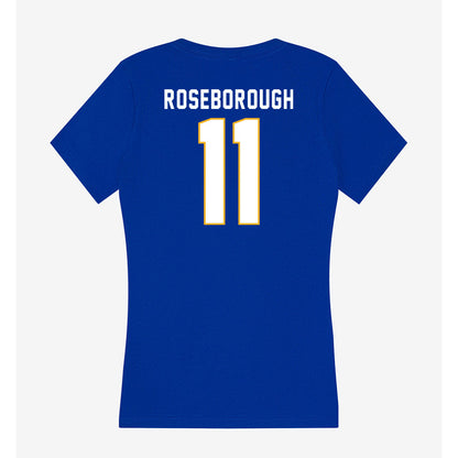 SJSU - NCAA Men's Basketball : Ben Roseborough - Women's V-Neck T-Shirt-1