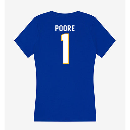 SJSU - NCAA Women's Water Polo : Sydney Poore - Women's V-Neck T-Shirt-1