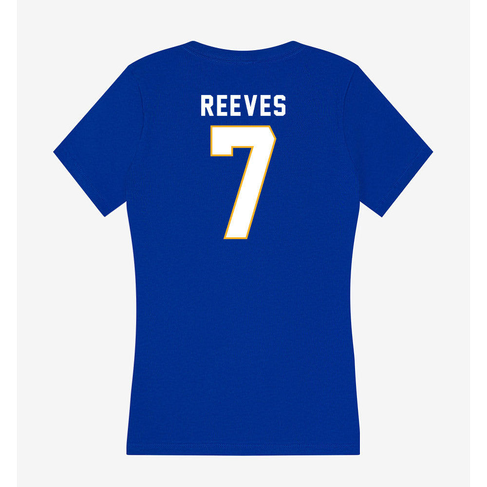 SJSU - NCAA Women's Volleyball : Randi Reeves - Women's V-Neck T-Shirt-1