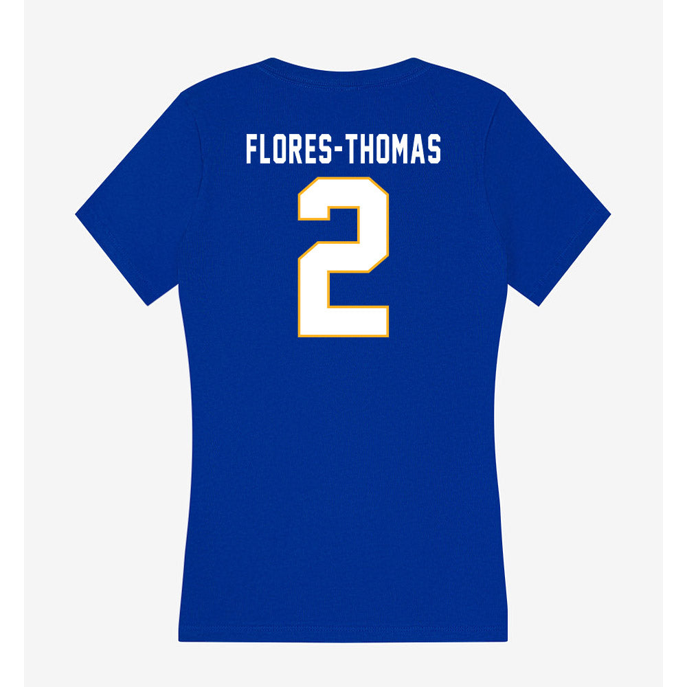 SJSU - NCAA Men's Soccer : Ruben Flores-Thomas - Women's V-Neck T-Shirt-1