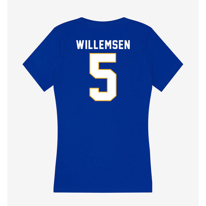 SJSU - NCAA Women's Water Polo : Nynke Willemsen - Women's V-Neck T-Shirt-1