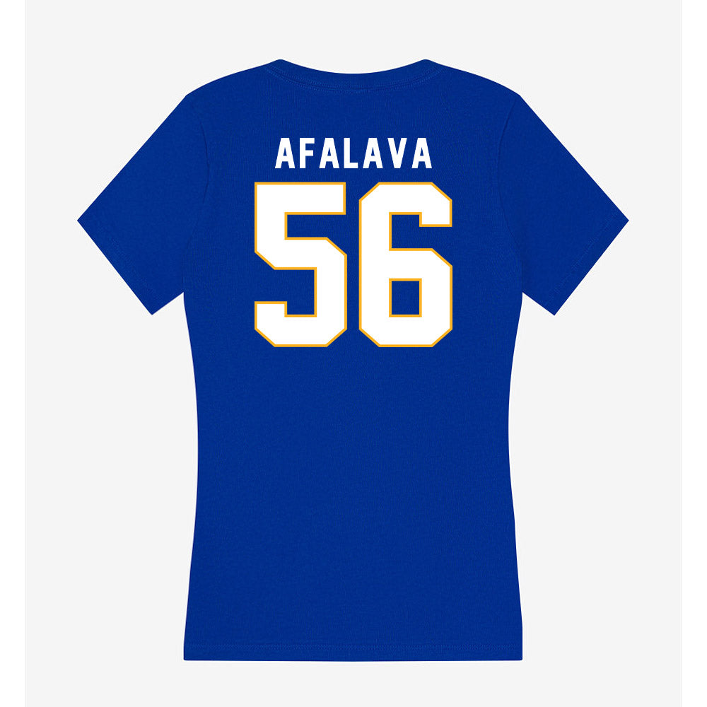 SJSU - NCAA Football : Simeon Afalava - Women's V-Neck T-Shirt-1