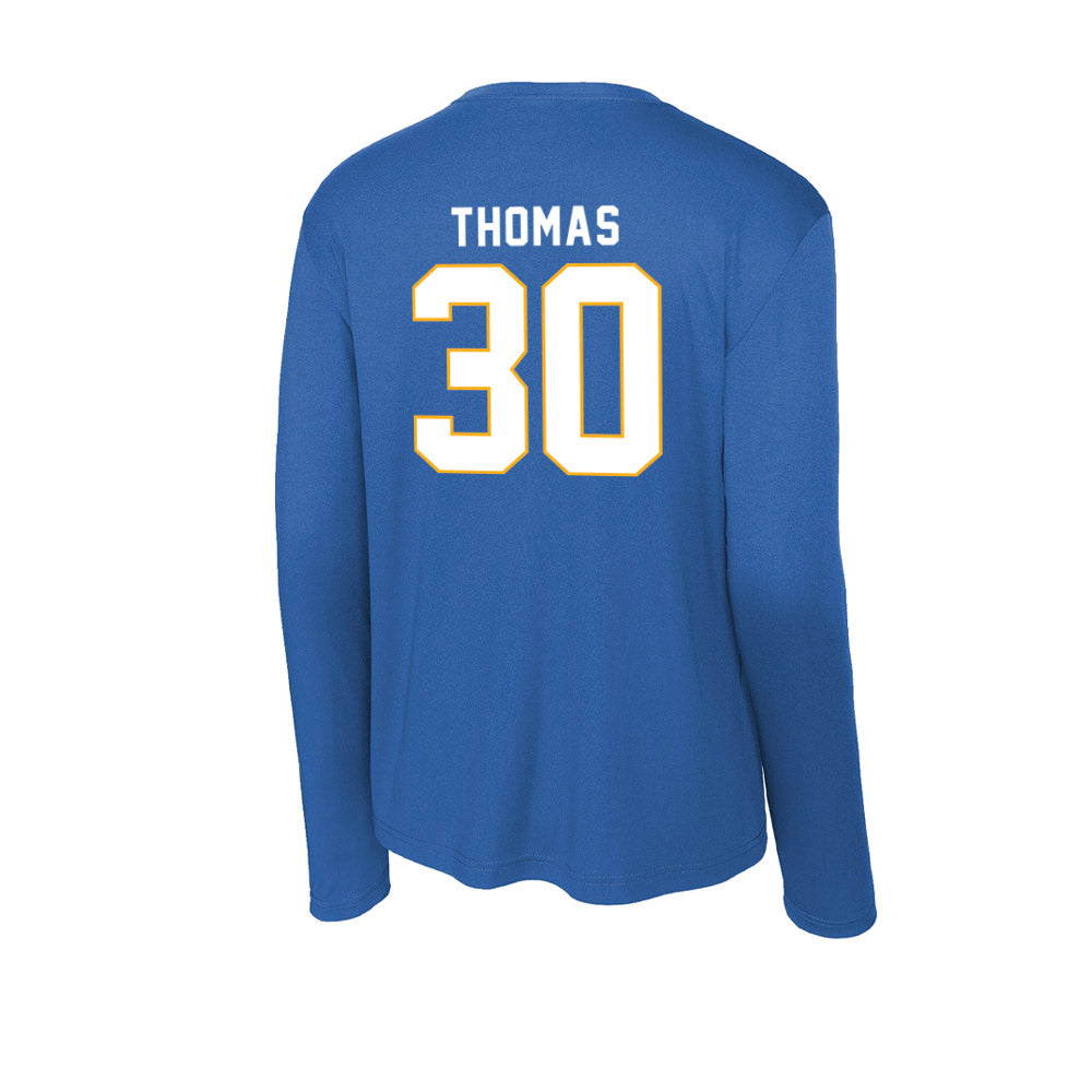 SJSU - NCAA Baseball : David Thomas - Activewear Long Sleeve T-Shirt-1