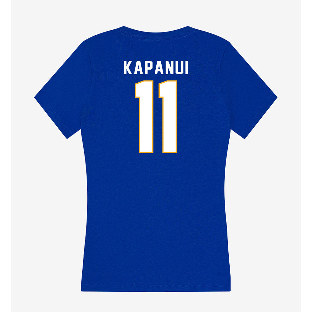 SJSU - NCAA Football : Champ Kapanui - Women's V-Neck T-Shirt-1