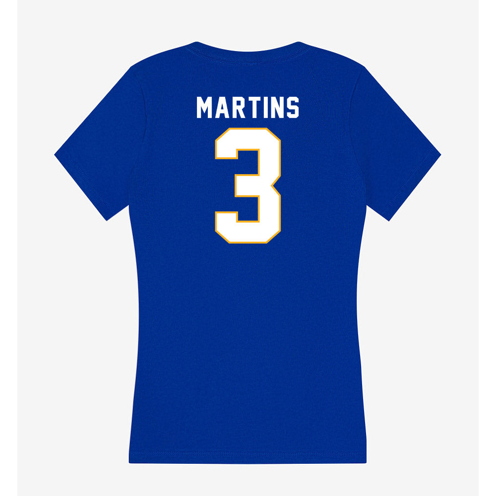 SJSU - NCAA Women's Soccer : Analise Martins - Women's V-Neck T-Shirt-1