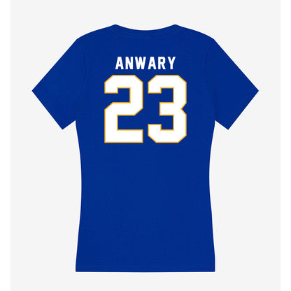 SJSU - NCAA Men's Soccer : Amir Anwary - Women's V-Neck T-Shirt-1