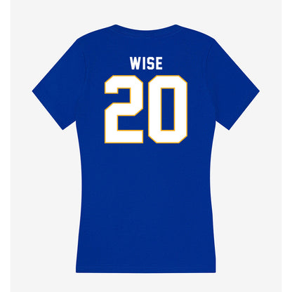 SJSU - NCAA Men's Basketball : Christian Wise - Women's V-Neck T-Shirt-1