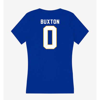 SJSU - NCAA Football : Isaiah Buxton - Women's V-Neck T-Shirt-1