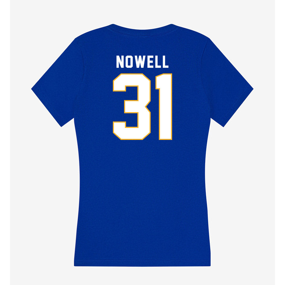 SJSU - NCAA Football : Hunter Nowell - Women's V-Neck T-Shirt-1