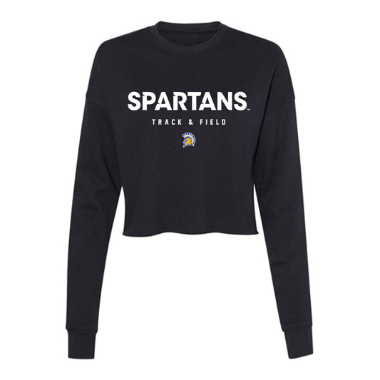 SJSU - NCAA Women's Track & Field : Kaylei Combest - Women's Cropped Crew Fleece-0