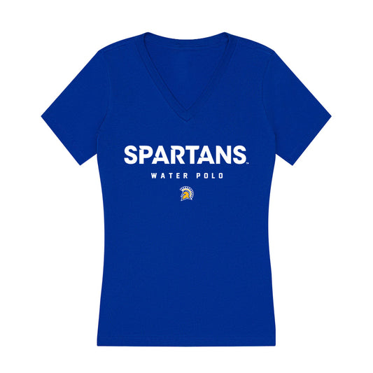 SJSU - NCAA Women's Water Polo : Amelia Lukie - Women's V-Neck T-Shirt-0