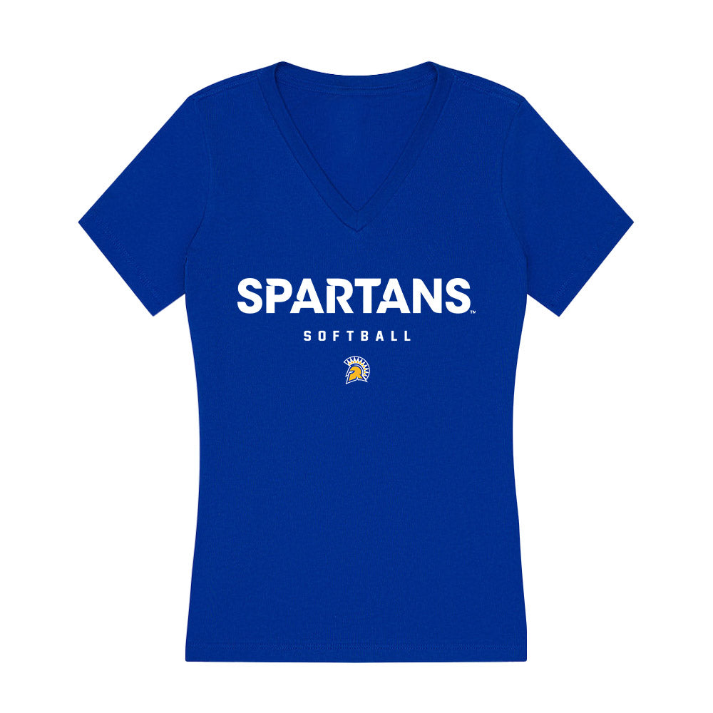 SJSU - NCAA Softball : Isabella Sandoval - Women's V-Neck T-Shirt-0