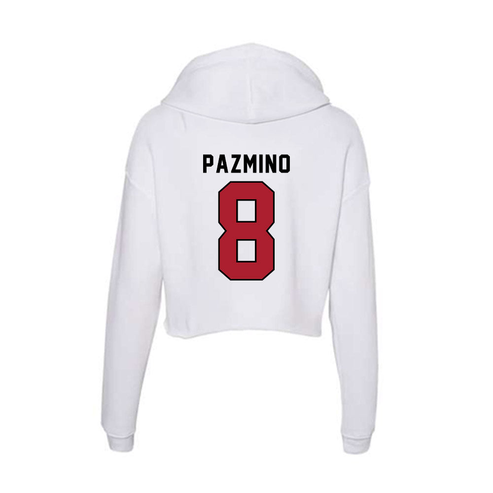 Nicholls State - NCAA Men's Basketball : Kevin Pazmino - Classic Shersey Women's Crop Fleece Hoodie-1