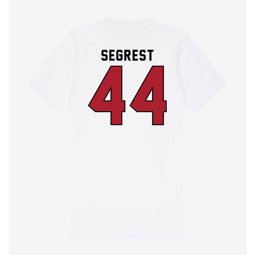 Nicholls State - NCAA Football : Dejarious Segrest - Classic Shersey Women's V-Neck T-Shirt-1