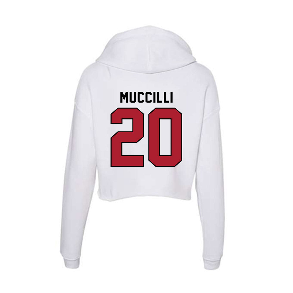 Nicholls State - NCAA Softball : Carmella Muccilli - Classic Shersey Women's Crop Fleece Hoodie-1