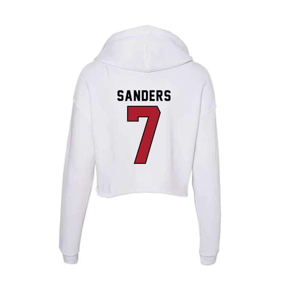 Nicholls State - NCAA Men's Basketball : Grant Sanders - Classic Shersey Women's Crop Fleece Hoodie-1