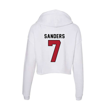 Nicholls State - NCAA Men's Basketball : Grant Sanders - Classic Shersey Women's Crop Fleece Hoodie-1