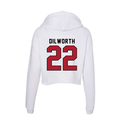 Nicholls State - NCAA Football : Zavian Dilworth - Classic Shersey Women's Crop Fleece Hooded Sweatshirt-1
