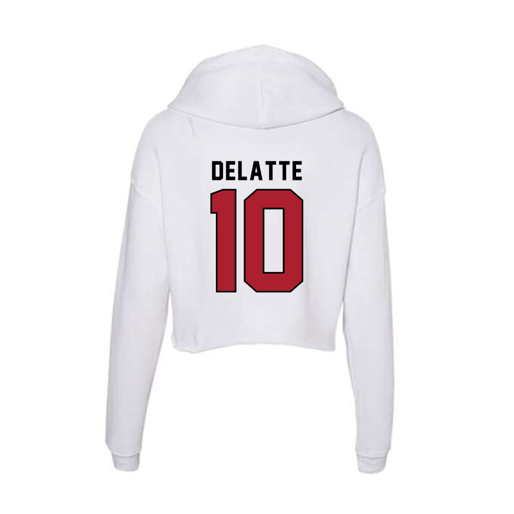 Nicholls State - NCAA Softball : Aubrey Delatte - Classic Shersey Women's Crop Fleece Hoodie-1