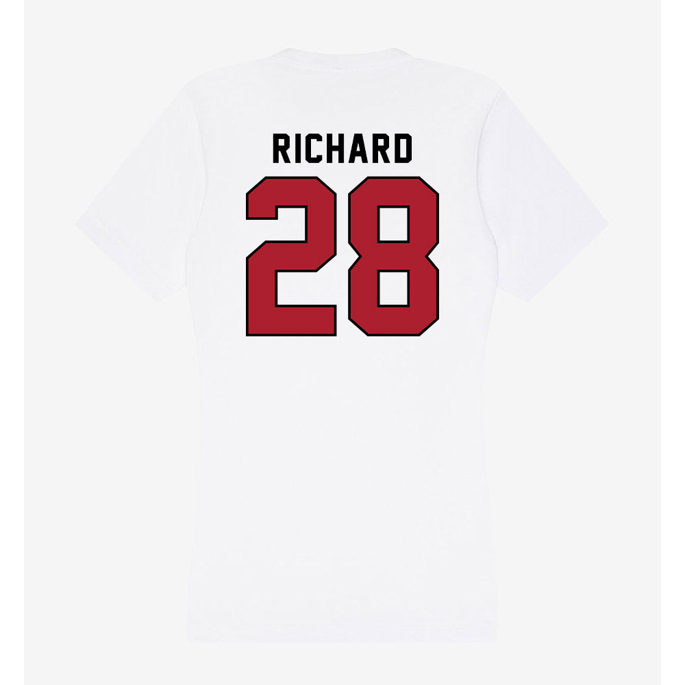Nicholls State - NCAA Baseball : Dawson Richard - Classic Shersey Women's V-Neck T-Shirt-1