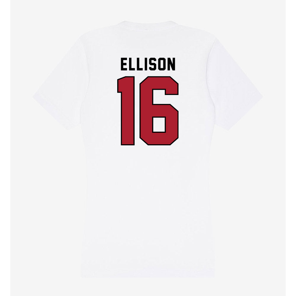 Nicholls State - NCAA Beach Volleyball : Anna Ellison - Classic Shersey Women's V-Neck T-Shirt-1